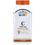 Вітамін C з шипшиною, 1000 мг, Vitamin C with Rose Hips, 21st Century, 110 таблеток: ціни та характеристики