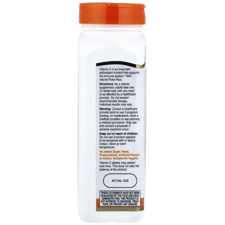 Вітамін C з шипшиною, 1000 мг, Vitamin C with Rose Hips, 21st Century, 110 таблеток: ціни та характеристики