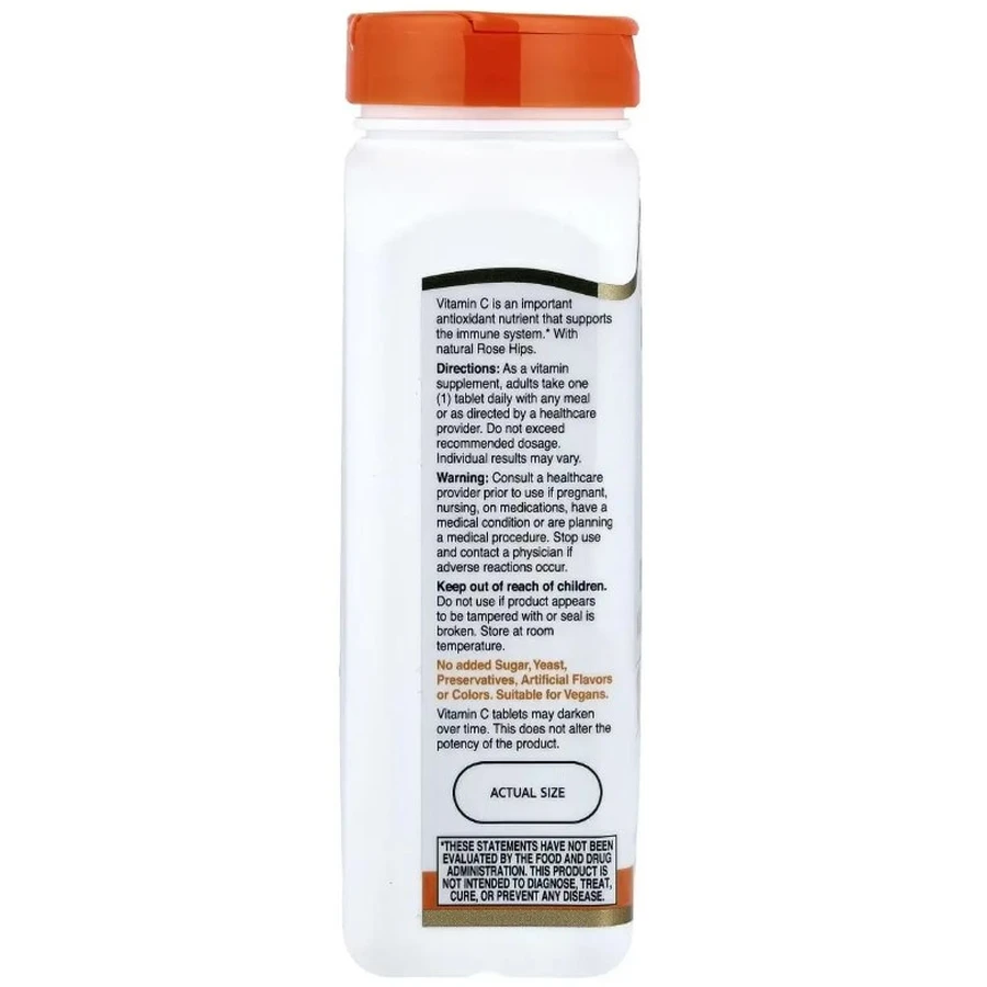 Вітамін C з шипшиною, 1000 мг, Vitamin C with Rose Hips, 21st Century, 110 таблеток: ціни та характеристики