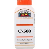 Витамин C, C-500, 500 мг, 21st Century, 250 таблеток