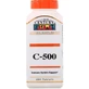 Витамин C, C-500, 500 мг, 21st Century, 250 таблеток