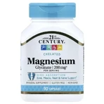 Магній гліцинат, Chelated Magnesium Glycinate, 21st Century, 90 капсул: ціни та характеристики