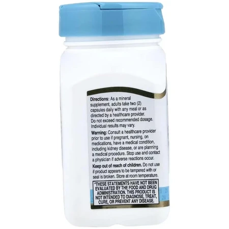 Магній гліцинат, Chelated Magnesium Glycinate, 21st Century, 90 капсул: ціни та характеристики