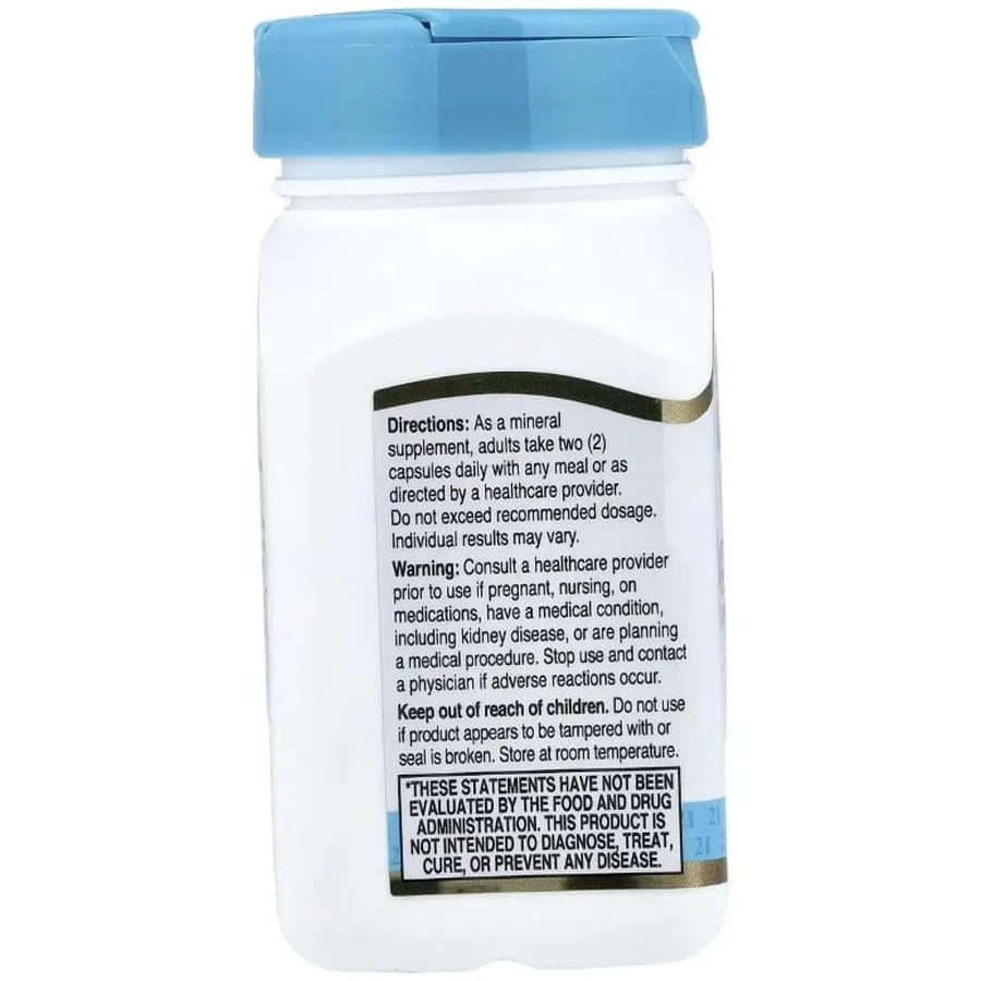 Магній гліцинат, Chelated Magnesium Glycinate, 21st Century, 90 капсул: ціни та характеристики