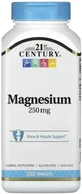 Магній, 250 мг, Magnesium, 21st Century, 250 таблеток
