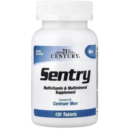 Мультивитамины и мультиминералы для мужчин, Sentry Men, Multivitamin & Multimineral Supplement, 21st Century, 120 таблеток: цены и характеристики