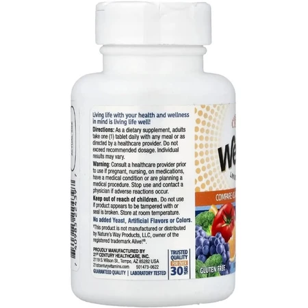 Мультивитамины и мультиминералы для мужчин, Wellify, Men's Energy, Multivitamin Multimineral, 21st Century, 65 таблеток: цены и характеристики
