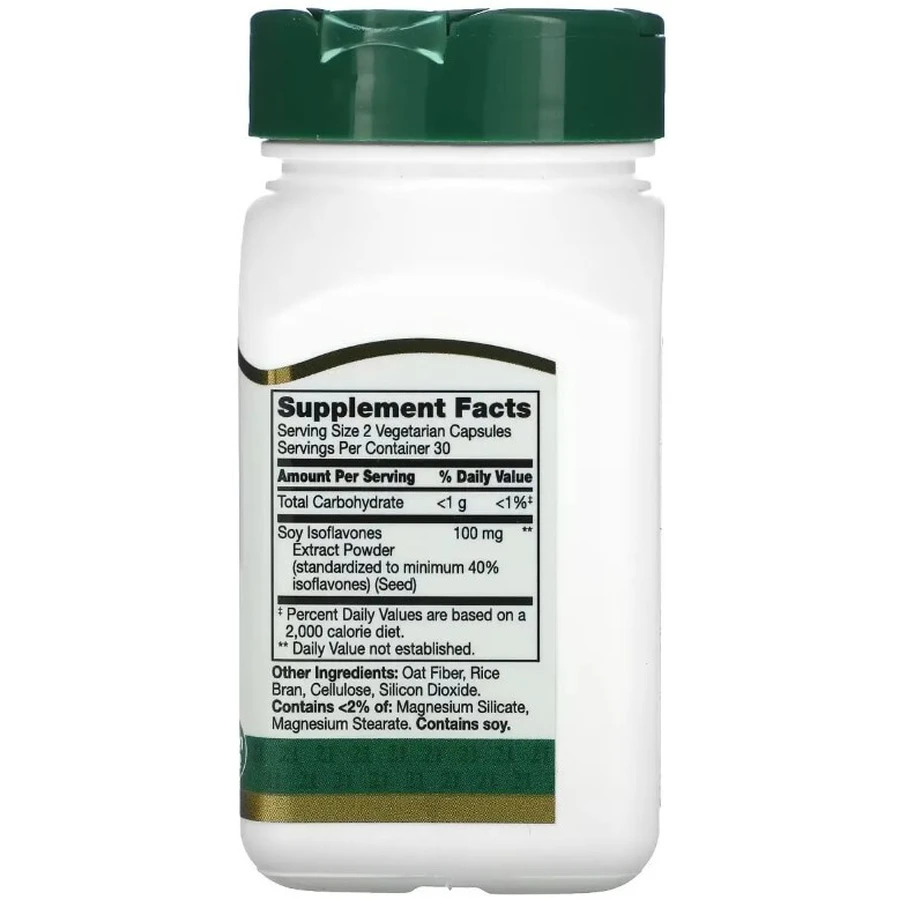 Соєві Ізофлавони, Standardized Soy Isoflavones Extract, 21st Century, 60 вегетаріанських капсул: ціни та характеристики