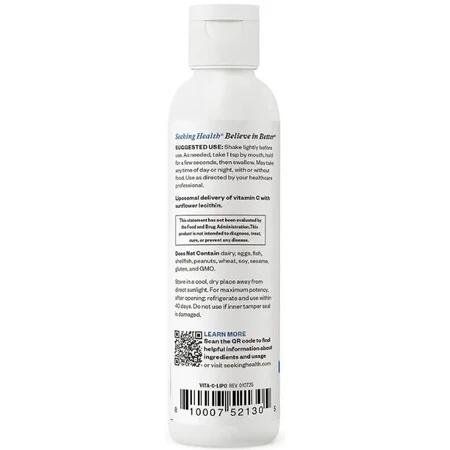 Витамин С липосомальный, 1000 мг, Liposomal Vitamin C, Seeking Health, 150 мл: цены и характеристики