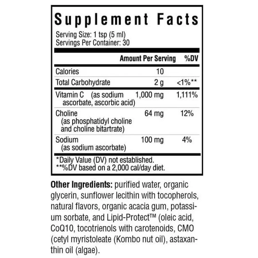 Витамин С липосомальный, 1000 мг, Liposomal Vitamin C, Seeking Health, 150 мл: цены и характеристики
