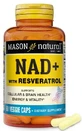NAD+ с ресвератролом, NAD+ Supplement with Resveratrol, Mason Natural, 60 вегетарианских капсул