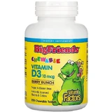 Вітамін D3 для дітей, 10 мкг (400 МО), смак ягід, Chewable Vitamin D3, Natural Factors, 250 жувальних таблеток