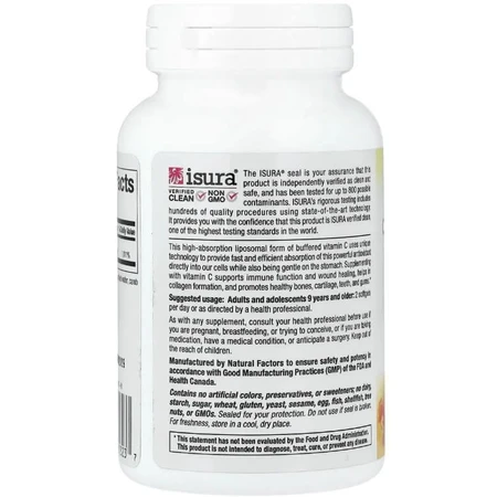 Витамин С липосомальный, 1000 мг, Liposomal Vitamin C, Natural Factors, 60 гелевых капсул: цены и характеристики