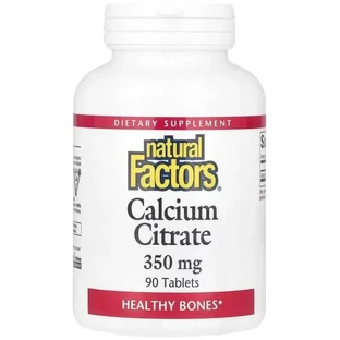 Кальцій цитрат, 350 мг, Calcium Citrate, Natural Factors, 90 таблеток