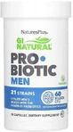 Пробиотик для мужчин, 60 млрд КОЕ, GI Natural, Probiotic Men, Natures Plus, 30 капсул