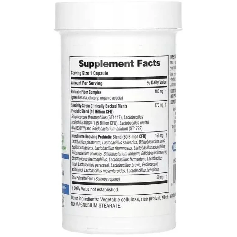 Пробиотик для мужчин, 60 млрд КОЕ, GI Natural, Probiotic Men, Natures Plus, 30 капсул: цены и характеристики