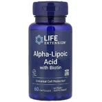 Альфа-липоевая кислота с биотином, 250 мг, Alpha-Lipoic Acid with Biotin, Life Extension, 60 капсул: цены и характеристики
