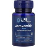Астаксантин с фосфолипидами, 4 мг, Astaxanthin with Phospholipids, Life Extension, 30 гелевых капсул