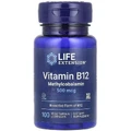 Вітамін B12, Метилкобаламін, 500 мкг, смак полуниці, Vitamin B12, Methylcobalamin, Life Extension, 100 жувальних таблеток