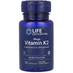 Вітамін К2, 45 мг, Mega Vitamin K2, Life Extension, 30 капсул: ціни та характеристики