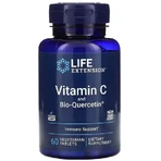 Вітамін С та біо-Кверцетин, Vitamin C and Bio-Quercetin, Life Extension, 60 вегетаріанських таблеток: ціни та характеристики