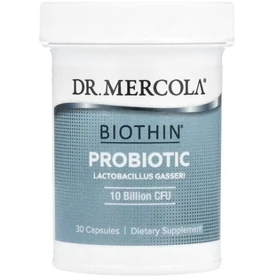 Пробіотик, 250 мг (10 млрд КУО), Biothin Probiotic, Lactobacillus Gasseri, Dr. Mercola, 30 капсул