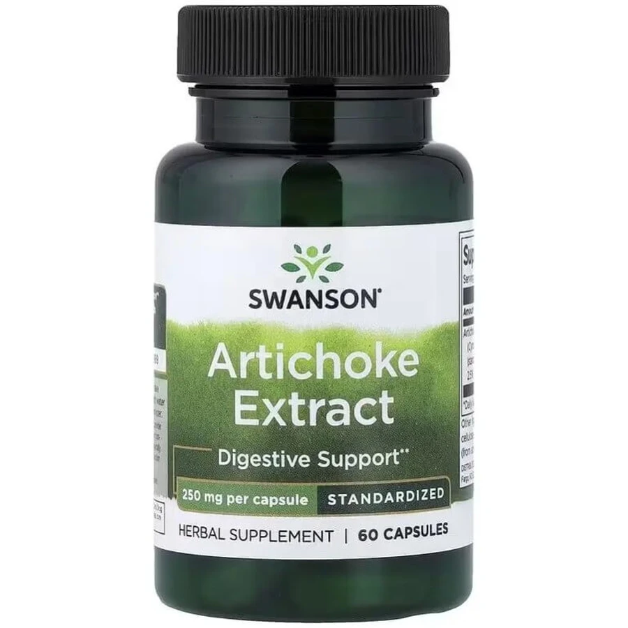 Артишок, 250 мг, Artichoke Extract, Swanson, 60 капсул: цены и характеристики