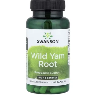 Дикий Ямс, Wild Yam Root, Swanson, 100 капсул