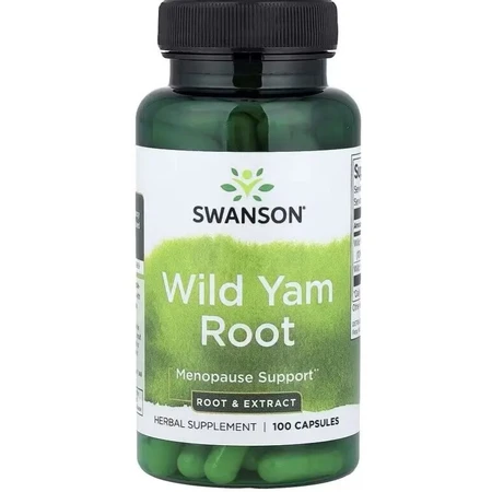 Дикий Ямс, Wild Yam Root, Swanson, 100 капсул: ціни та характеристики