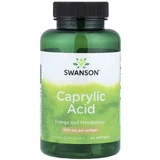Каприлова кислота, 600 мг, Caprylic Acid, Swanson, 60 гелевих капсул