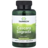 Каскара Саграда, 450 мг, Cascara Sagrada, Swanson, 100 капсул