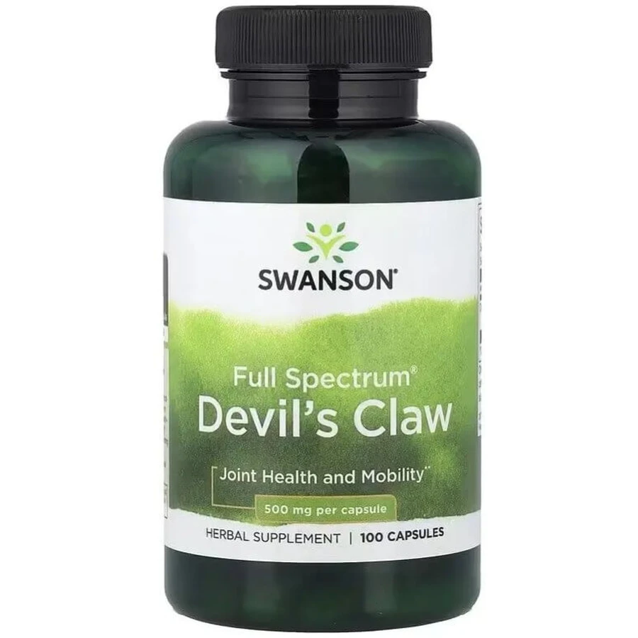 Коготь Дьявола (Гарпагофитум), 500 мг, Full Spectrum Devil's Claw, Swanson, 100 капсул: цены и характеристики