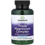 Магній потрійний комплекс, 400 мг, Triple Magnesium Complex, Swanson, 100 веганських капсул: ціни та характеристики