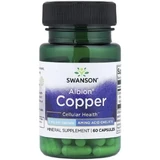 Мідь, 2 мг, Albion Copper, Swanson, 60 капсул