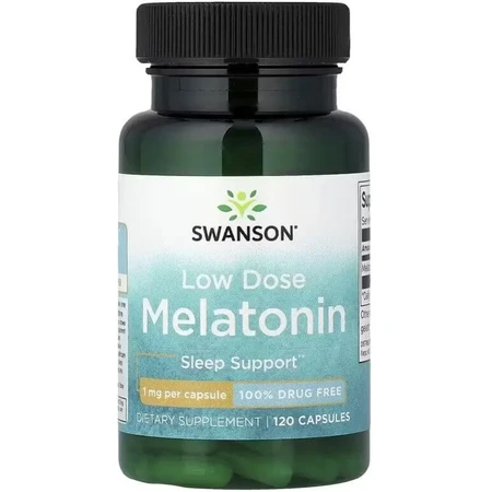 Мелатонин, 1 мг, Low Dose Melatonin, Swanson, 120 капсул: цены и характеристики