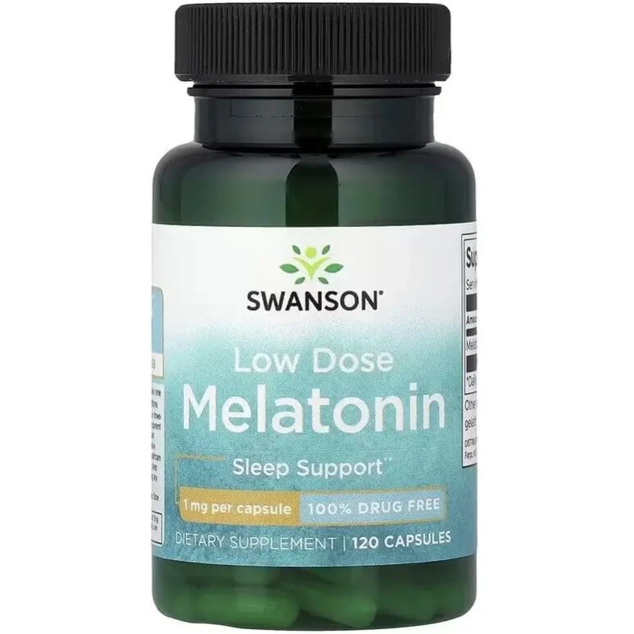 Мелатонин, 1 мг, Low Dose Melatonin, Swanson, 120 капсул: цены и характеристики