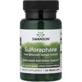 Сульфорафан з екстракту броколі, 400 мкг, Sulforaphane from Broccoli Sprout Extract, Swanson, 60 веганських капсул