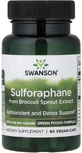 Сульфорафан з екстракту броколі, 400 мкг, Sulforaphane from Broccoli Sprout Extract, Swanson, 60 веганських капсул