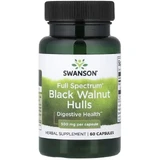 Чорний горіх, 500 мг, Full Spectrum Black Walnut Hulls, Swanson, 60 капсул