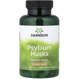 Шелуха семян подорожника, 610 мг, Psyllium Husks, Swanson, 100 веганских капсул