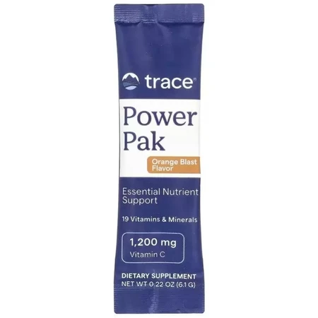 Електроліти, апельсиновий смак, Power Pak, Trace, 30 пакетів по 6 г: ціни та характеристики