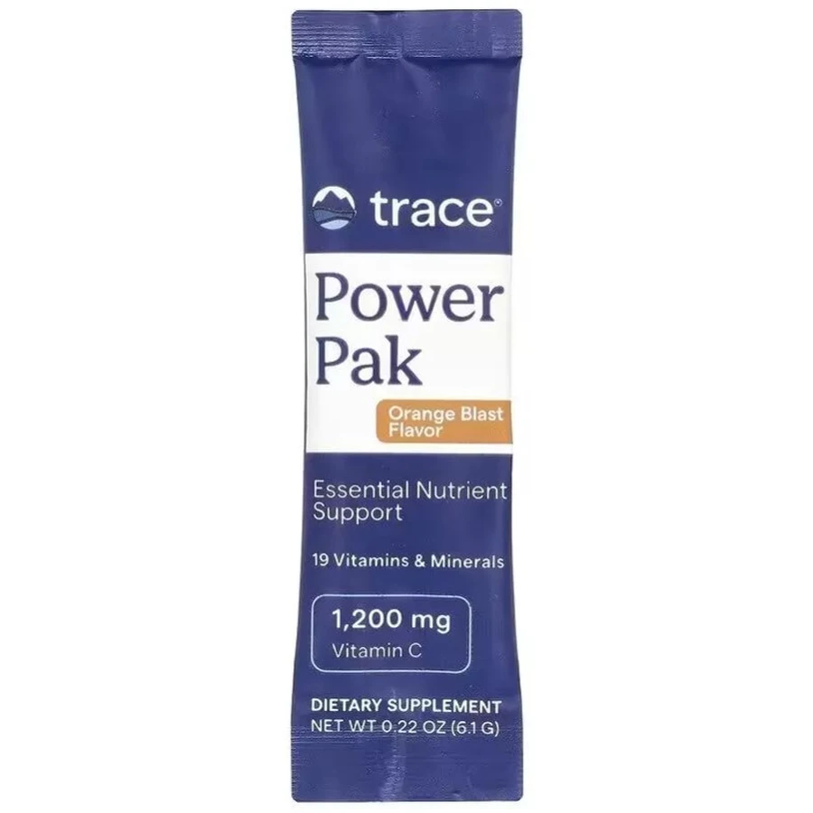 Електроліти, апельсиновий смак, Power Pak, Trace, 30 пакетів по 6 г: ціни та характеристики