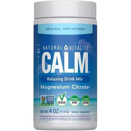 Магний в порошке, 350 мг, без ароматизаторов, CALM, Magnesium Supplement, Natural Vitality, 113 г: цены и характеристики