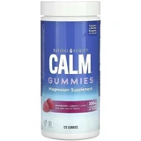 Цитрат Магния, 330 мг, вкус малина лимон, CALM, Magnesium Supplement, Natural Vitality, 120 жевательных конфет