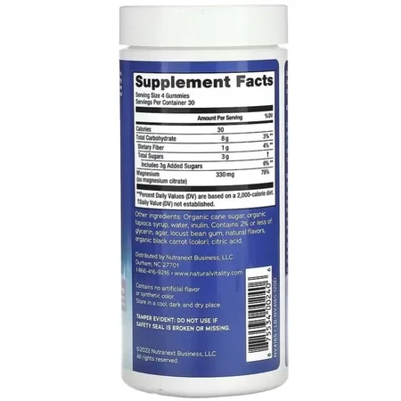 Цитрат Магнію, 330 мг, смак малина лимон, CALM, Magnesium Supplement, Natural Vitality, 120 жувальних цукерок: ціни та характеристики