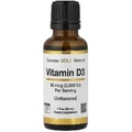 Вітамін D3 у краплях, 50 мкг (2000 МО), без смаку, Vitamin D3, California Gold Nutrition, 30 мл