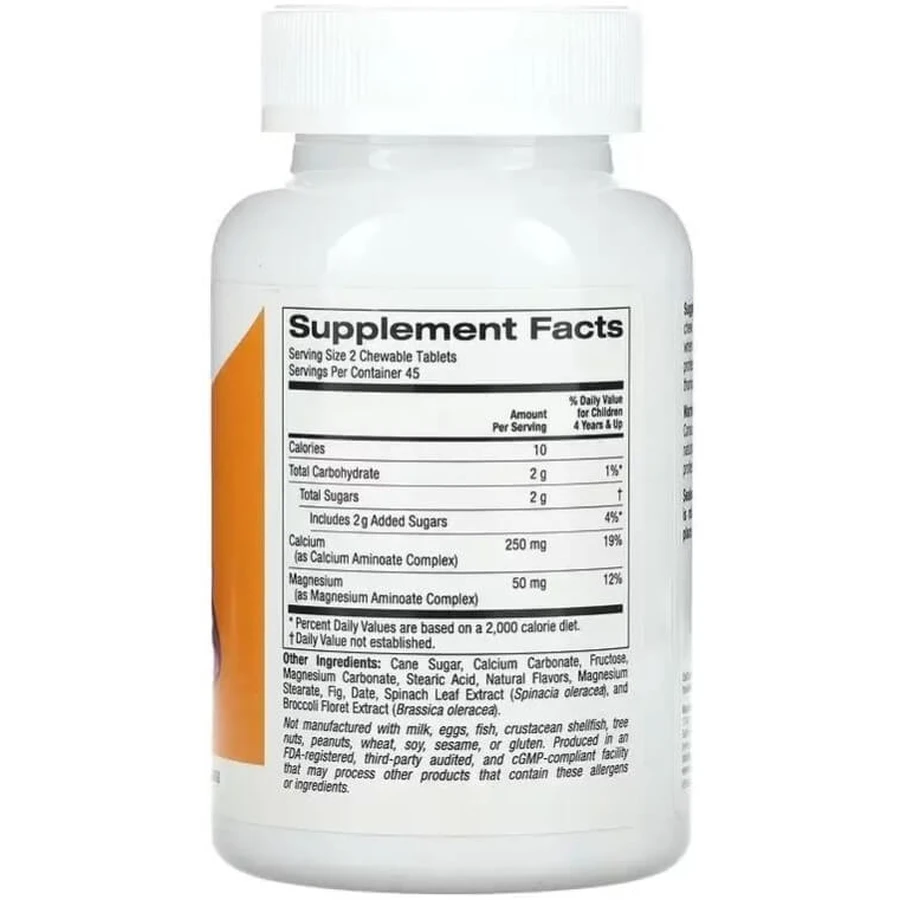Кальций и Магний для детей, вкус торта, Chewable Calcium with Magnesium For Children, California Gold Nutrition, 90 жевательных таблеток: цены и характеристики