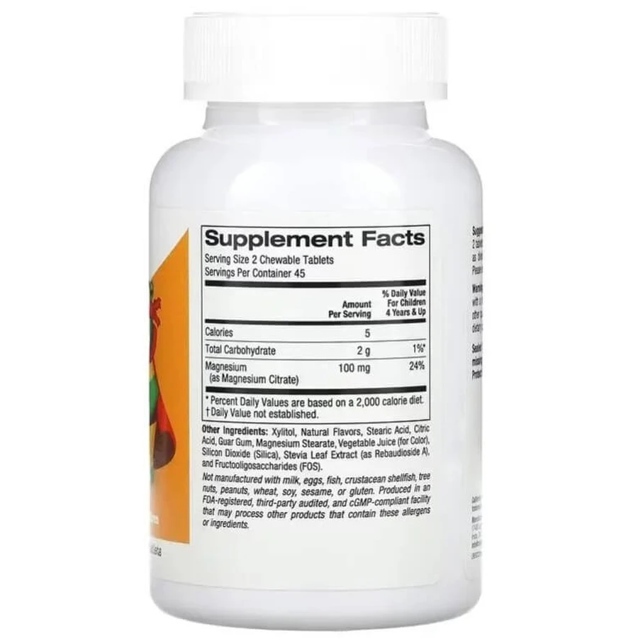 Магній для дітей, смак вишні, Chewable Magnesium for Children, California Gold Nutrition, 90 жувальних таблеток: ціни та характеристики