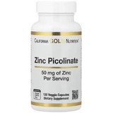 Цинк піколінат, 50 мг, Zinc Picolinate, California Gold Nutrition, 120 вегетаріанських капсул