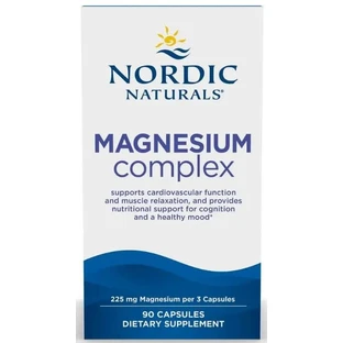 Магнію, 225 мг, Magnesium Complex, Nordic Naturals, 90 капсул